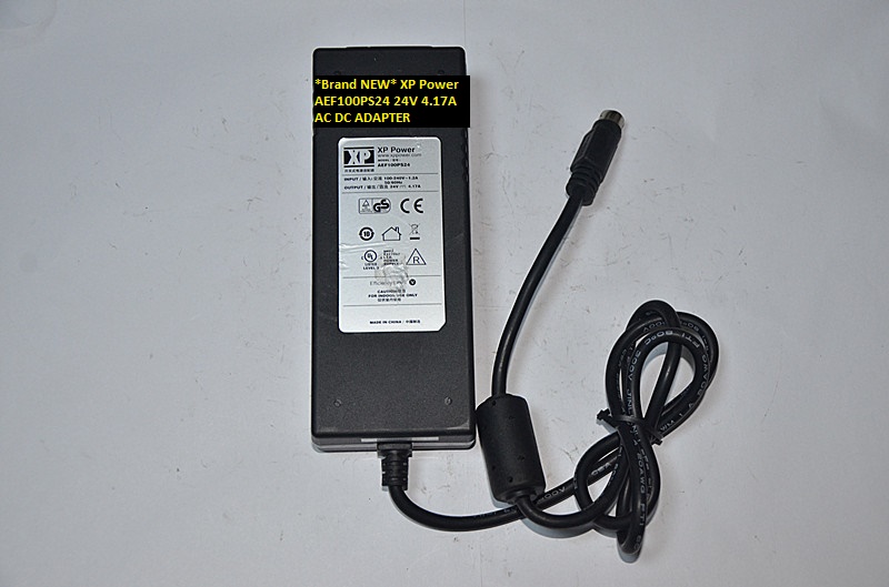 *Brand NEW* 4 pin XP Power AEF100PS24 AC DC ADAPTER 24V 4.17A